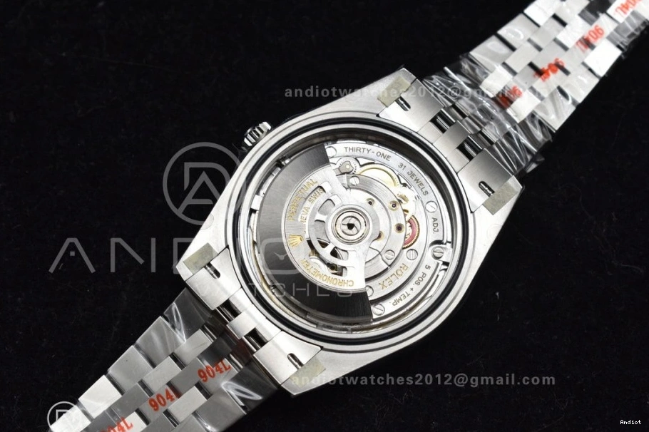 1:1 Steel on Roman Edition Clean Blue Bracelet SS Jubilee Best VR3235 41 Datejust Dial 904L 0317